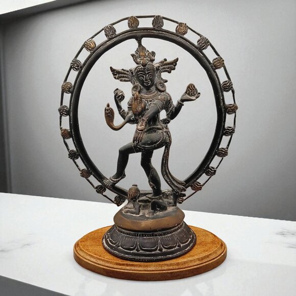 Other - A Bronze Statue of Shiva Nataraja, as Lord of the Dance 12" H x 91/2 " W